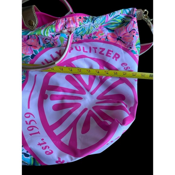 Lilly Pulitzer Whitleigh Weekender Bag Packable Duffle Dive Bar Pink NWOT - Picture 10 of 10